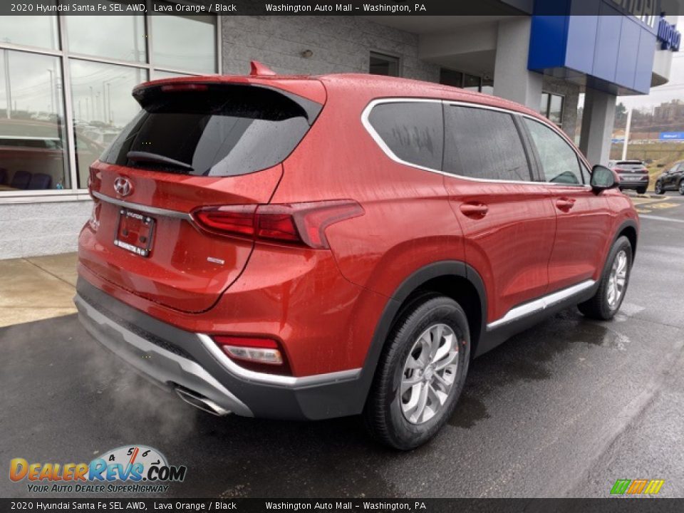 2020 Hyundai Santa Fe SEL AWD Lava Orange / Black Photo #4