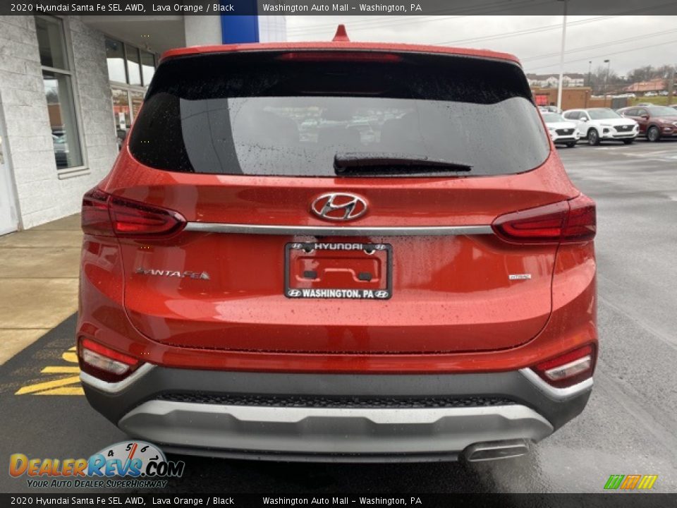 2020 Hyundai Santa Fe SEL AWD Lava Orange / Black Photo #5