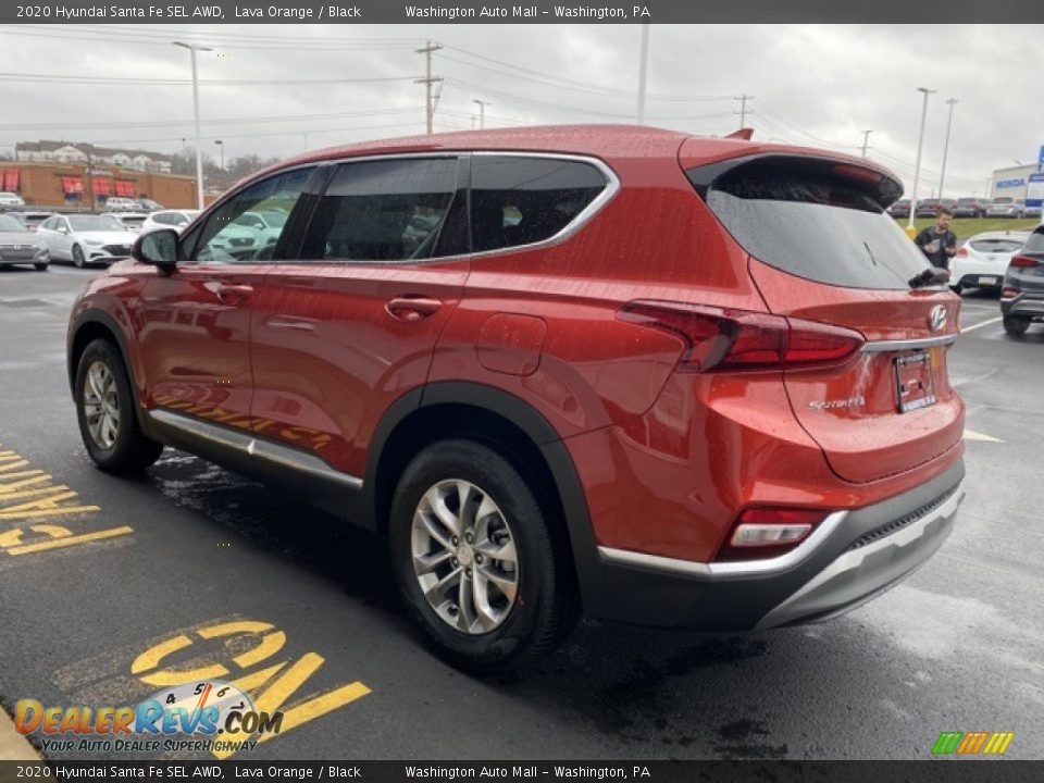 2020 Hyundai Santa Fe SEL AWD Lava Orange / Black Photo #6