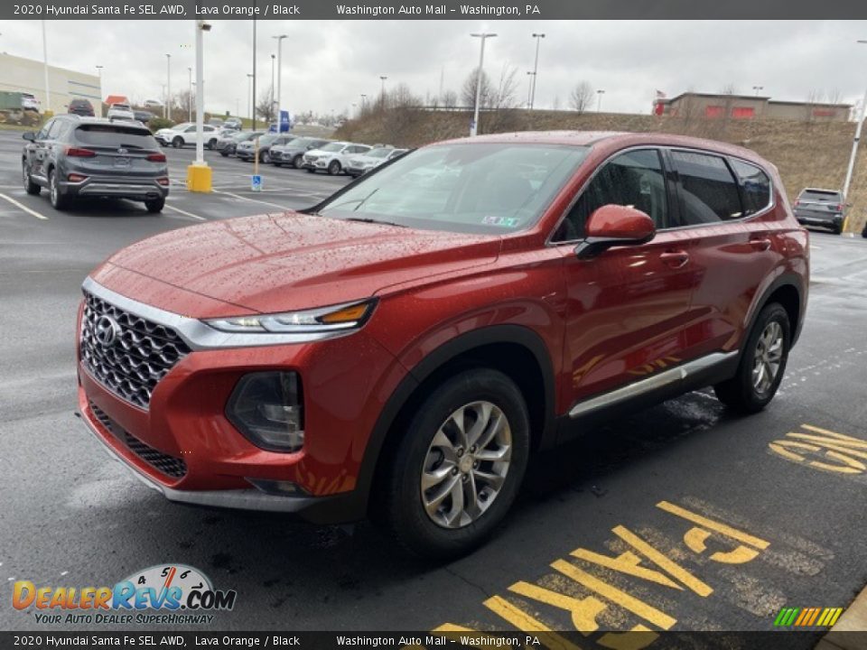 2020 Hyundai Santa Fe SEL AWD Lava Orange / Black Photo #7