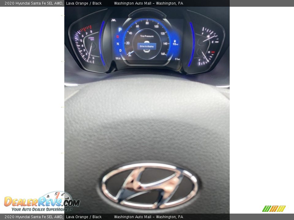 2020 Hyundai Santa Fe SEL AWD Lava Orange / Black Photo #28