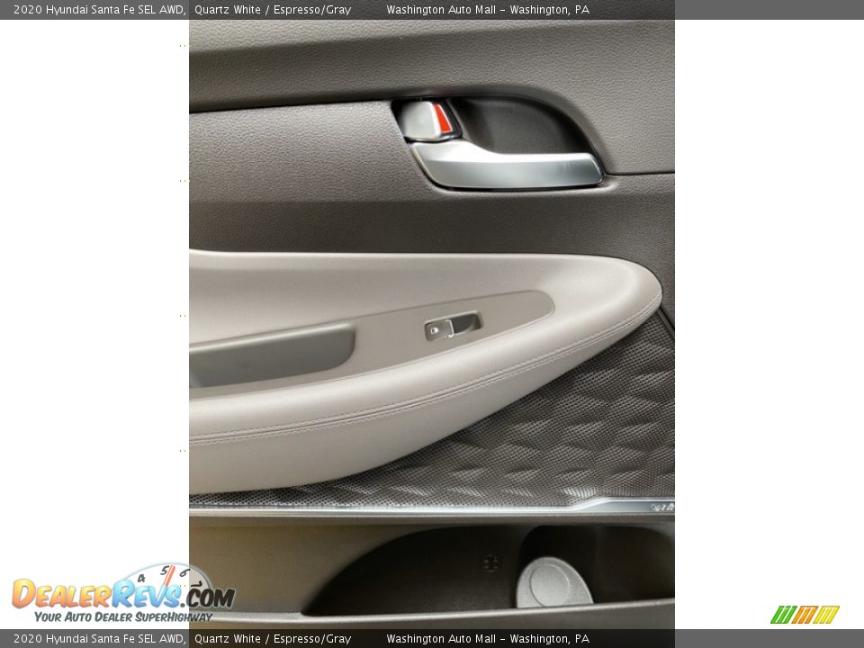 2020 Hyundai Santa Fe SEL AWD Quartz White / Espresso/Gray Photo #18