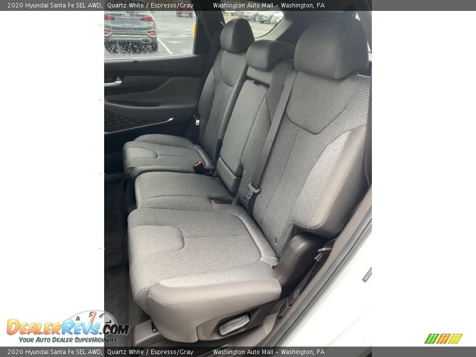 2020 Hyundai Santa Fe SEL AWD Quartz White / Espresso/Gray Photo #19