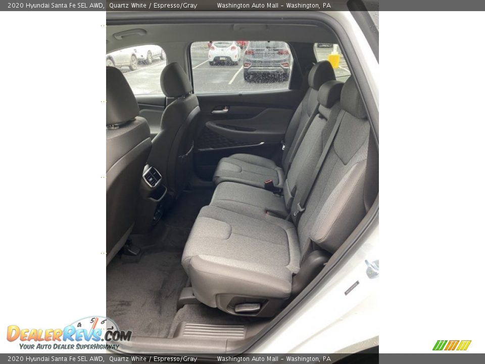 2020 Hyundai Santa Fe SEL AWD Quartz White / Espresso/Gray Photo #20
