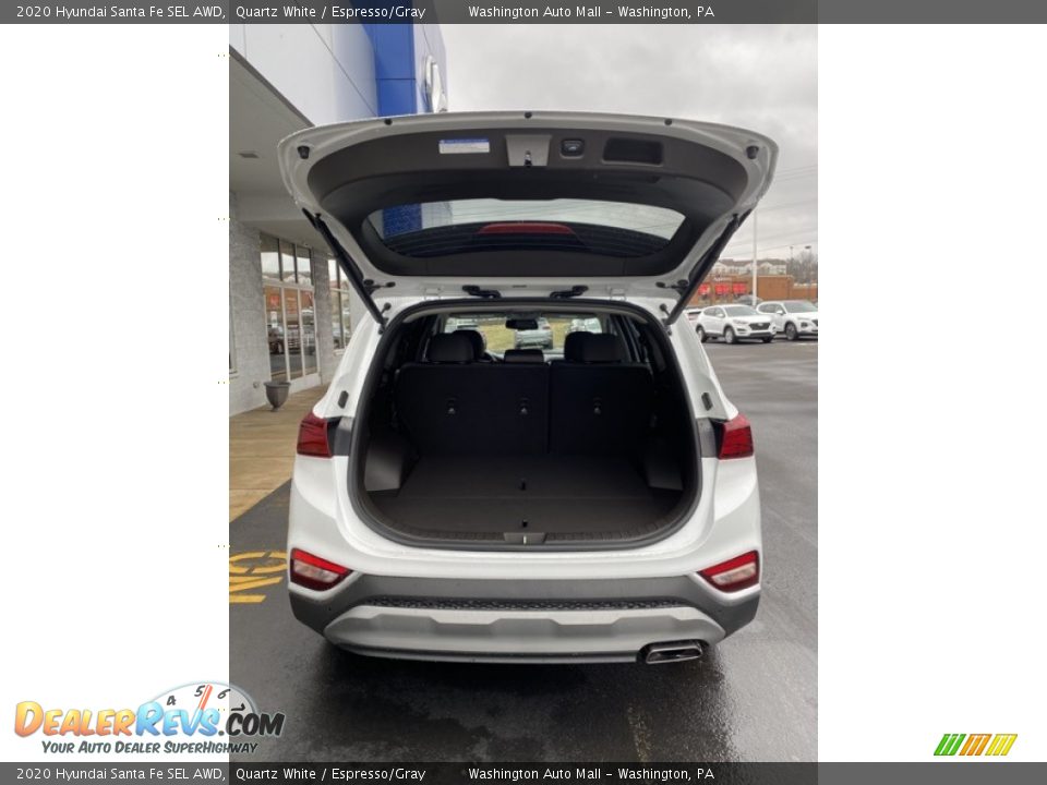 2020 Hyundai Santa Fe SEL AWD Quartz White / Espresso/Gray Photo #21