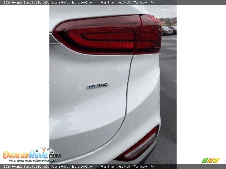 2020 Hyundai Santa Fe SEL AWD Quartz White / Espresso/Gray Photo #24