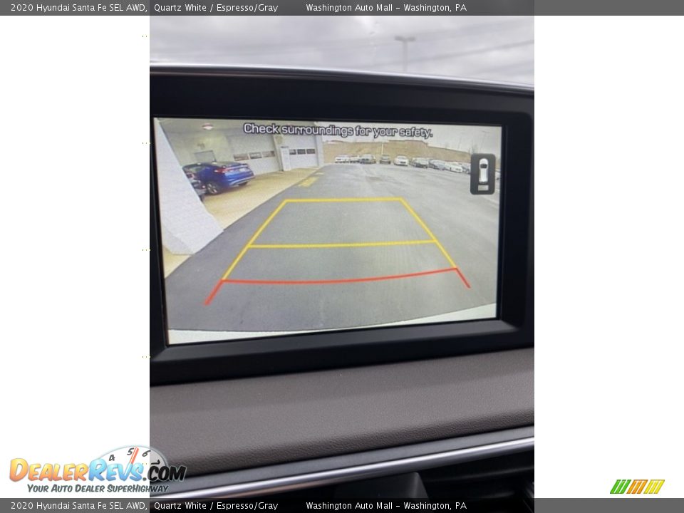 2020 Hyundai Santa Fe SEL AWD Quartz White / Espresso/Gray Photo #31