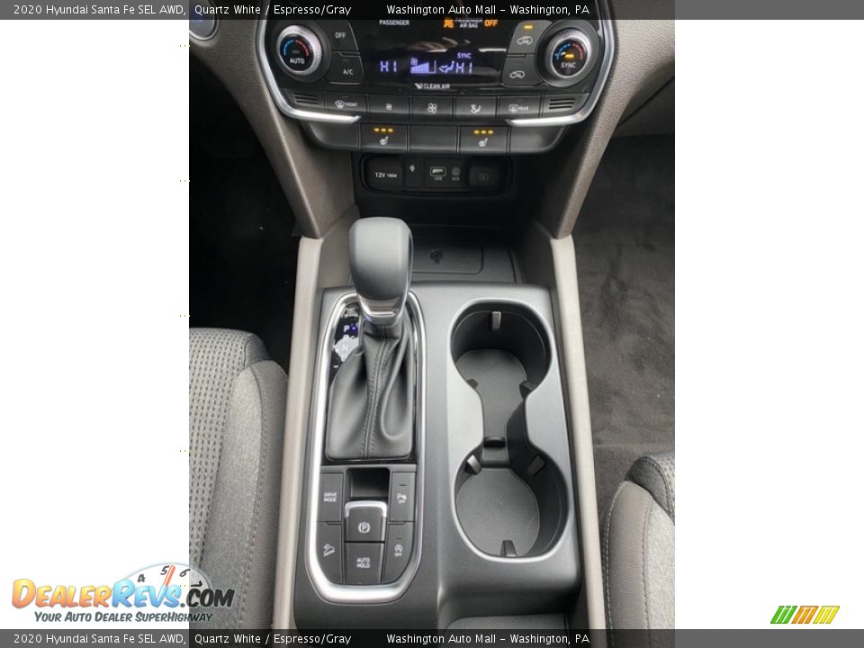 2020 Hyundai Santa Fe SEL AWD Quartz White / Espresso/Gray Photo #32