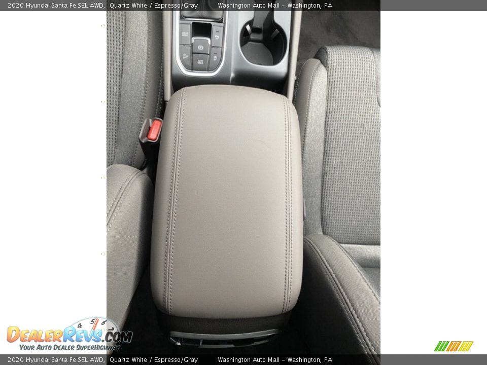 2020 Hyundai Santa Fe SEL AWD Quartz White / Espresso/Gray Photo #33