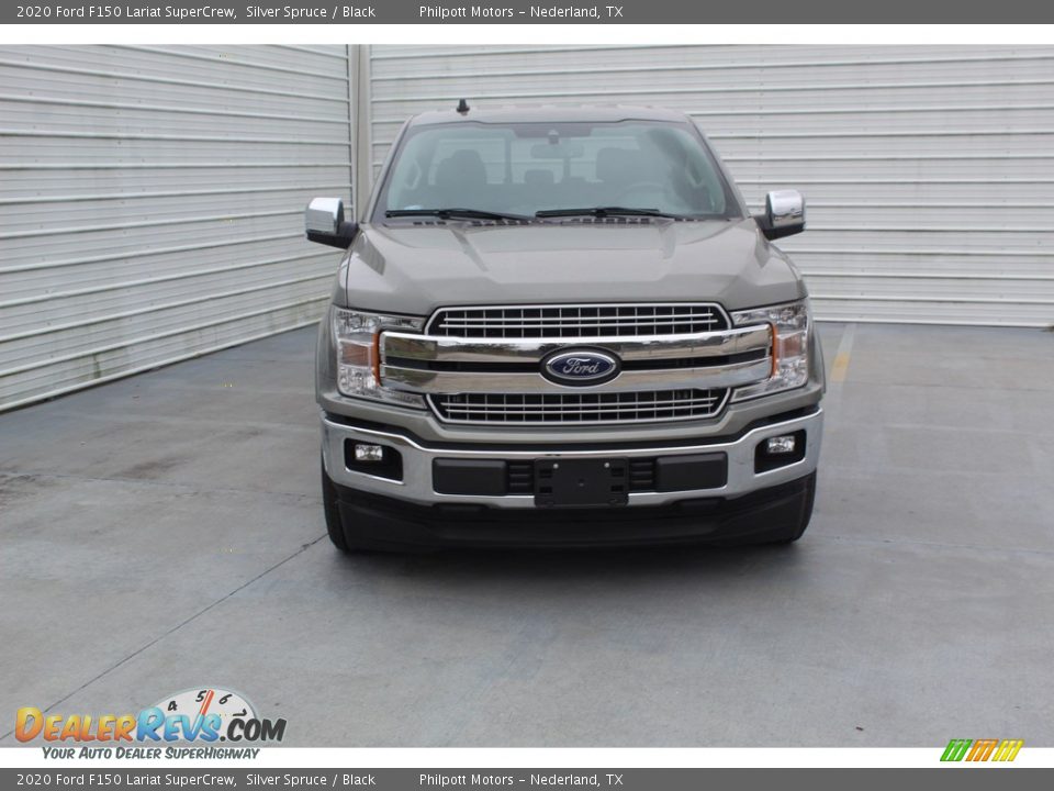 2020 Ford F150 Lariat SuperCrew Silver Spruce / Black Photo #3