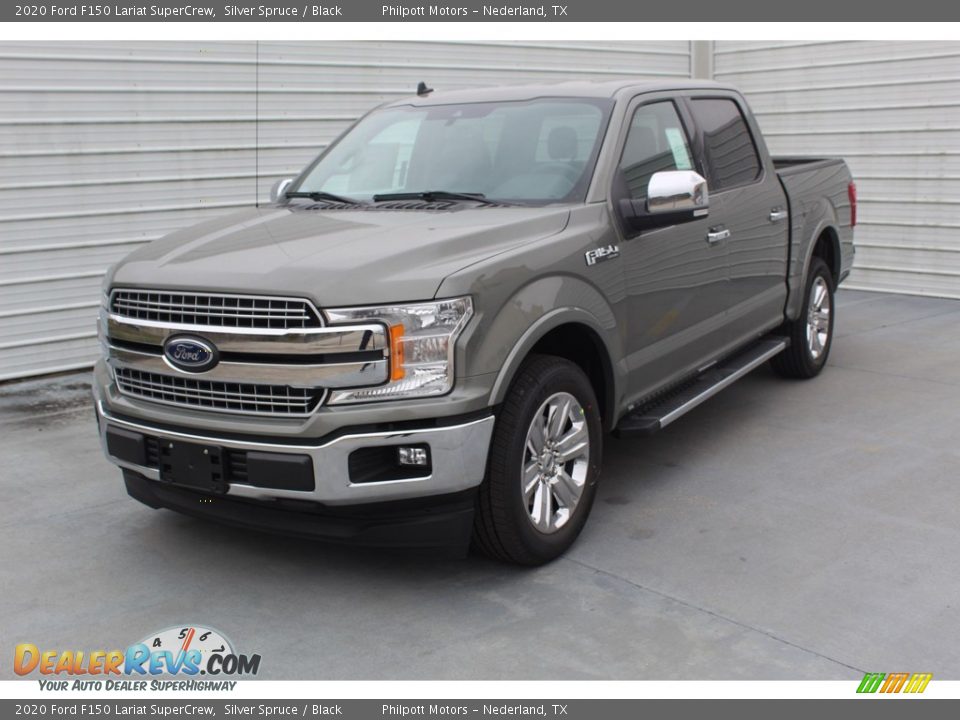 2020 Ford F150 Lariat SuperCrew Silver Spruce / Black Photo #4