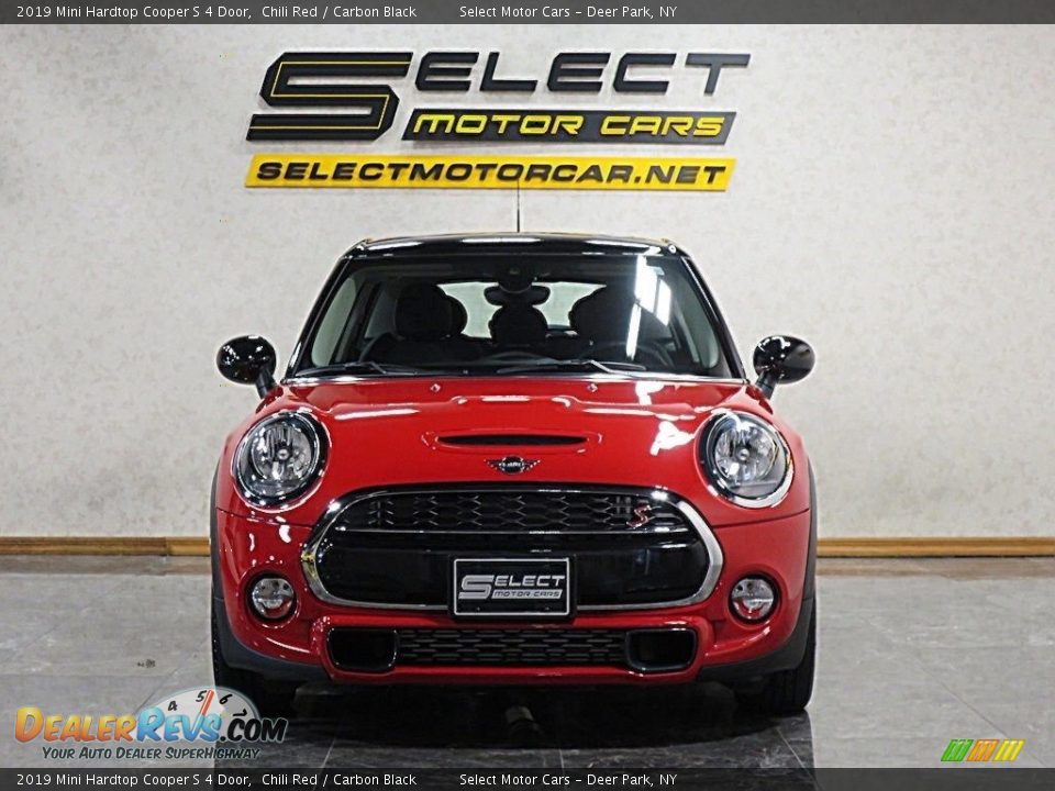 2019 Mini Hardtop Cooper S 4 Door Chili Red / Carbon Black Photo #2