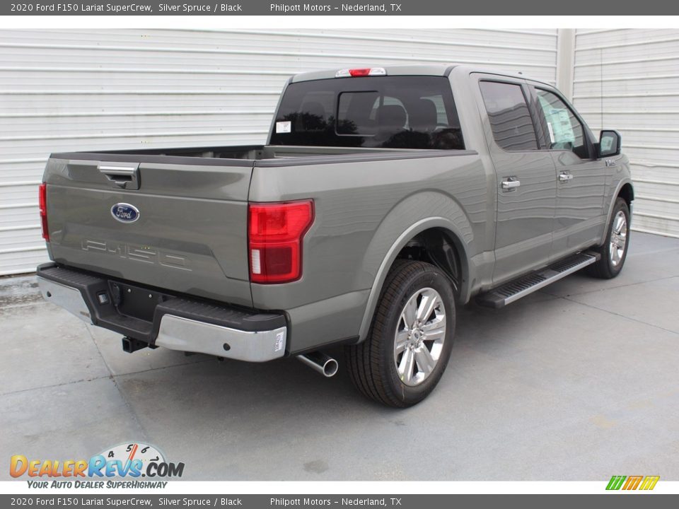 2020 Ford F150 Lariat SuperCrew Silver Spruce / Black Photo #8