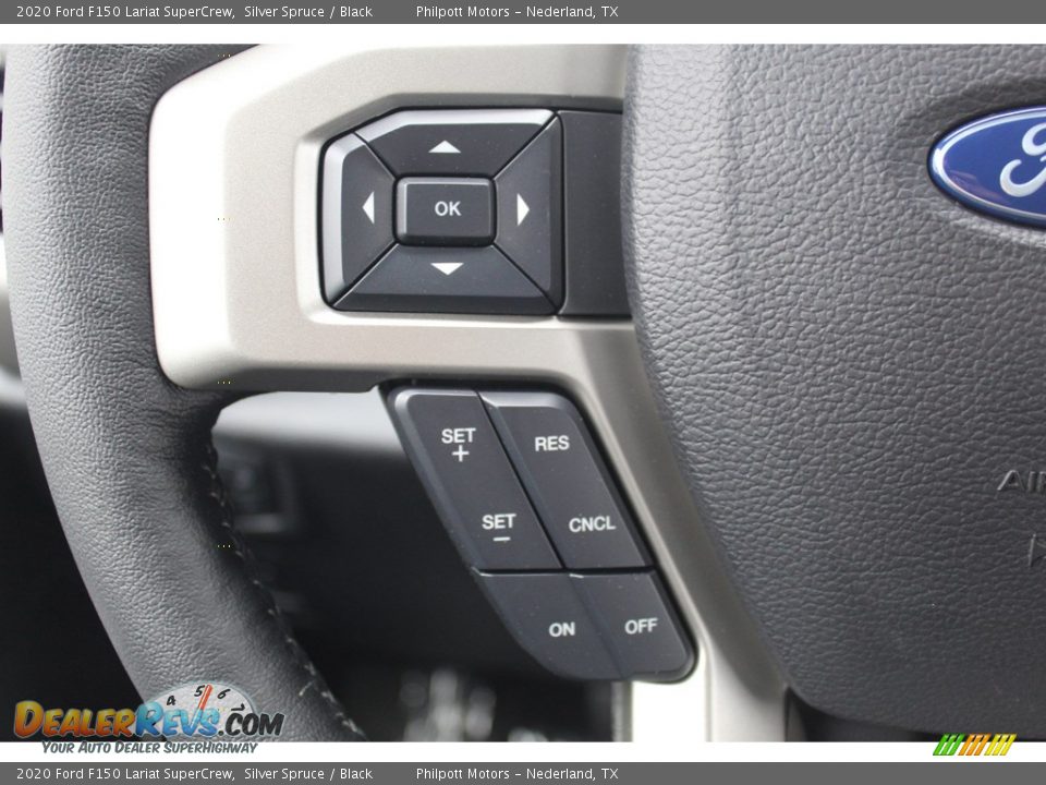 2020 Ford F150 Lariat SuperCrew Silver Spruce / Black Photo #14