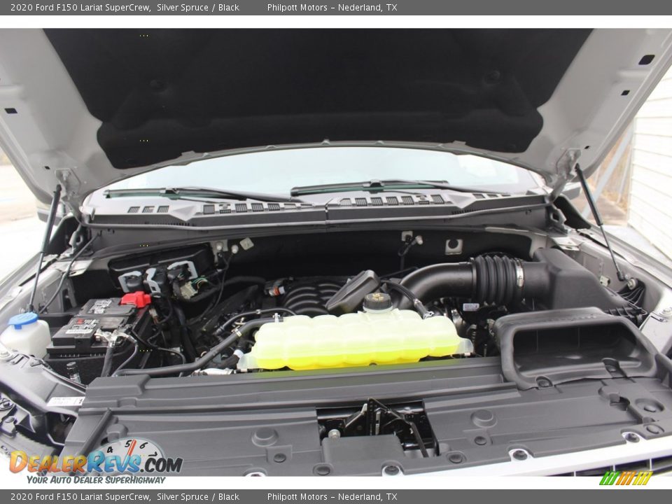 2020 Ford F150 Lariat SuperCrew Silver Spruce / Black Photo #25