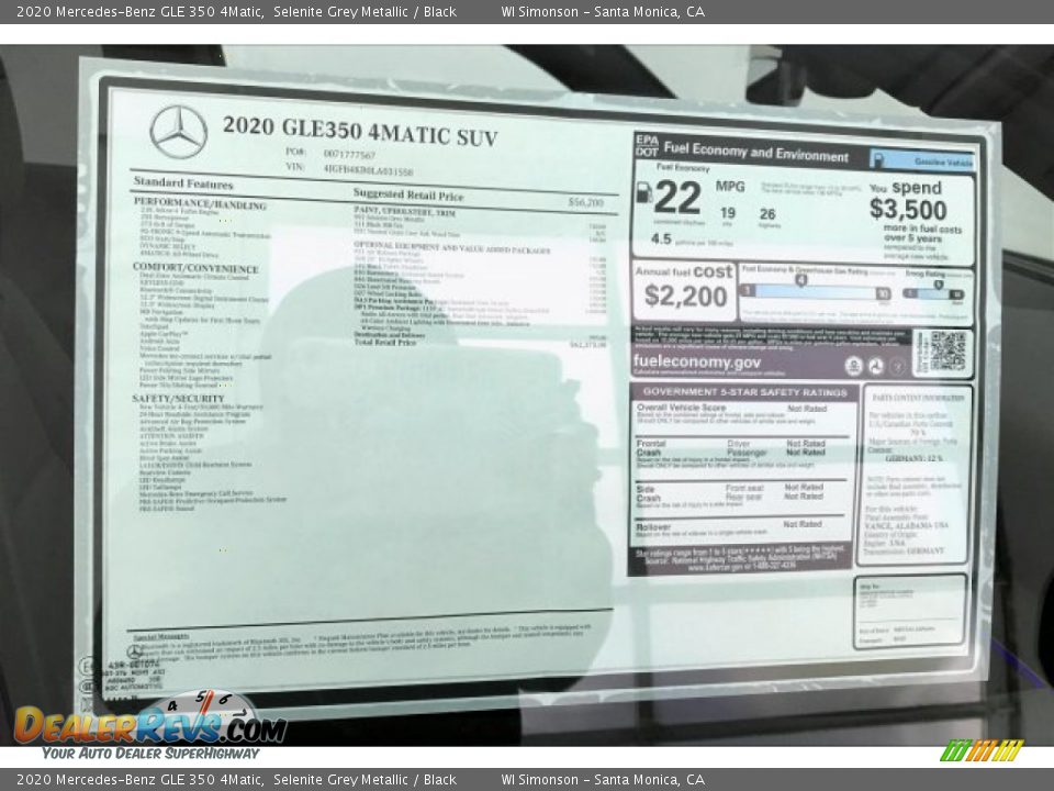 2020 Mercedes-Benz GLE 350 4Matic Selenite Grey Metallic / Black Photo #10