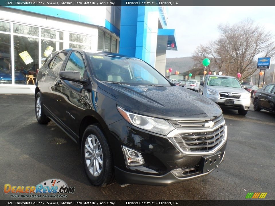 2020 Chevrolet Equinox LS AWD Mosaic Black Metallic / Ash Gray Photo #4