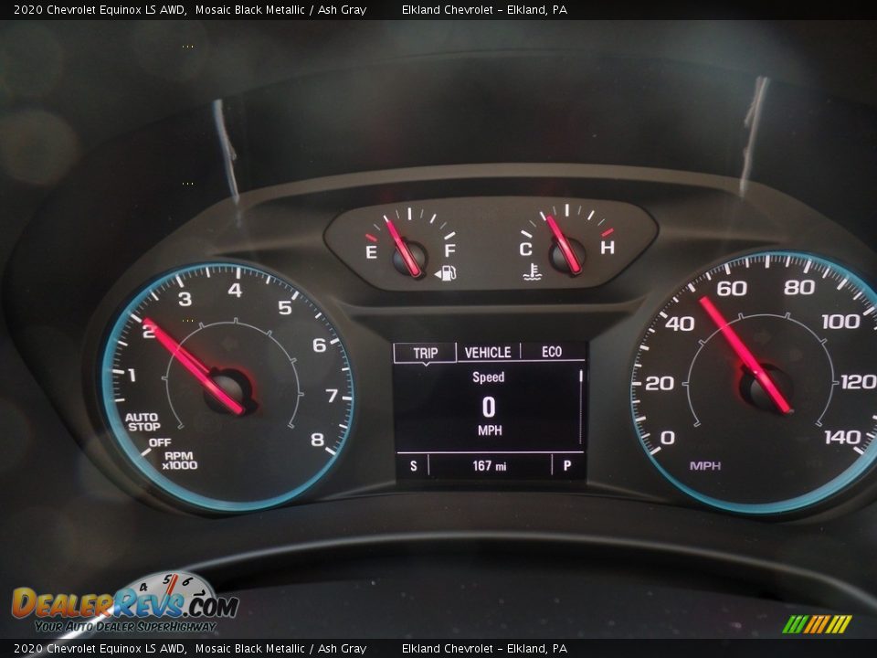 2020 Chevrolet Equinox LS AWD Mosaic Black Metallic / Ash Gray Photo #22