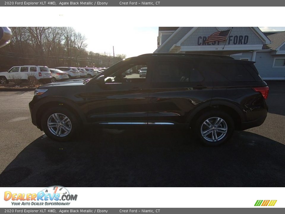 2020 Ford Explorer XLT 4WD Agate Black Metallic / Ebony Photo #4