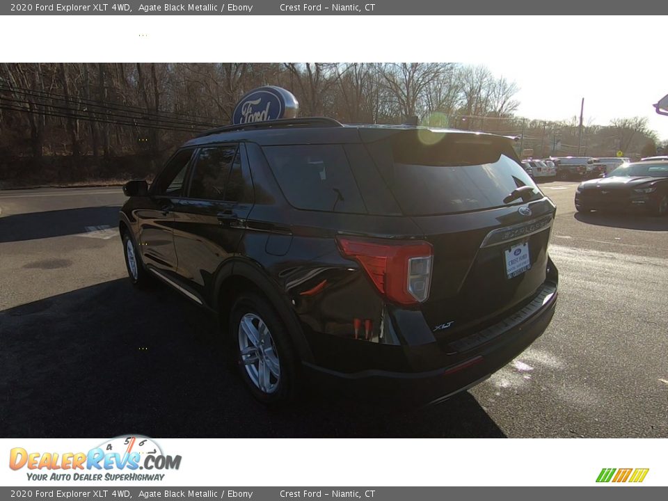 2020 Ford Explorer XLT 4WD Agate Black Metallic / Ebony Photo #5
