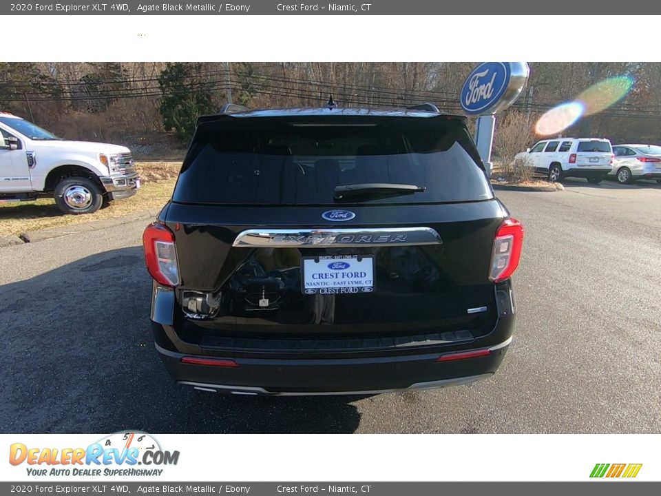2020 Ford Explorer XLT 4WD Agate Black Metallic / Ebony Photo #6