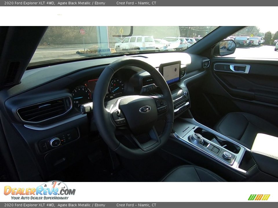 2020 Ford Explorer XLT 4WD Agate Black Metallic / Ebony Photo #9