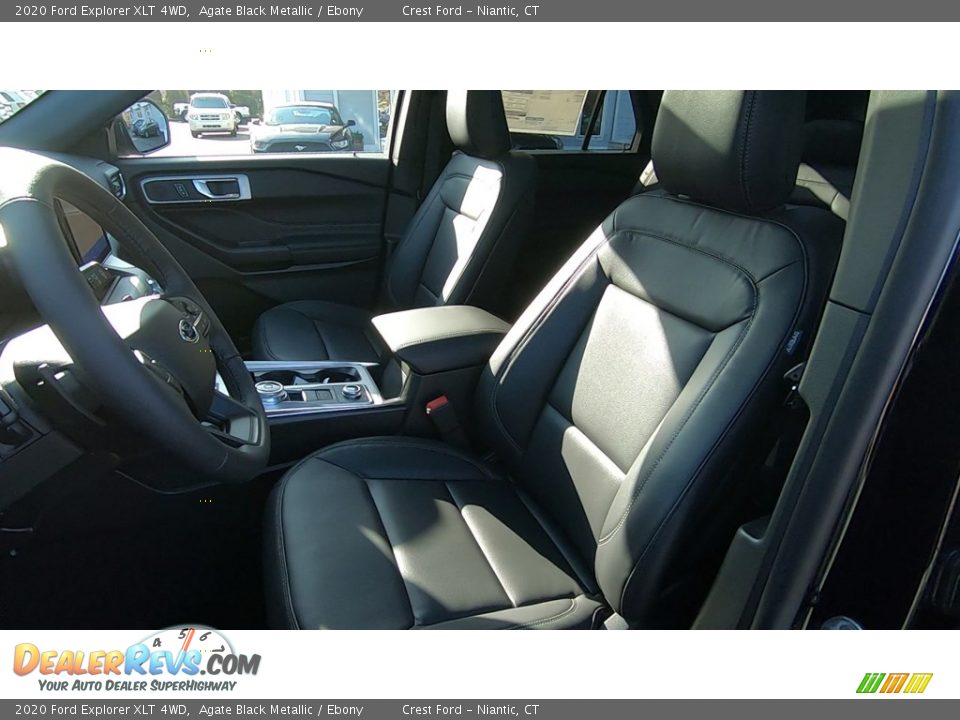 2020 Ford Explorer XLT 4WD Agate Black Metallic / Ebony Photo #10