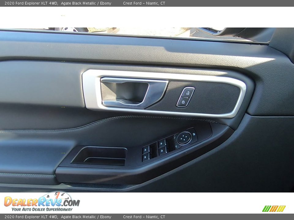 2020 Ford Explorer XLT 4WD Agate Black Metallic / Ebony Photo #11