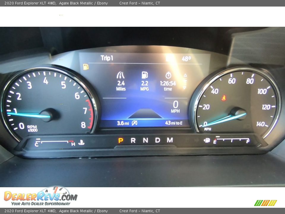 2020 Ford Explorer XLT 4WD Agate Black Metallic / Ebony Photo #12