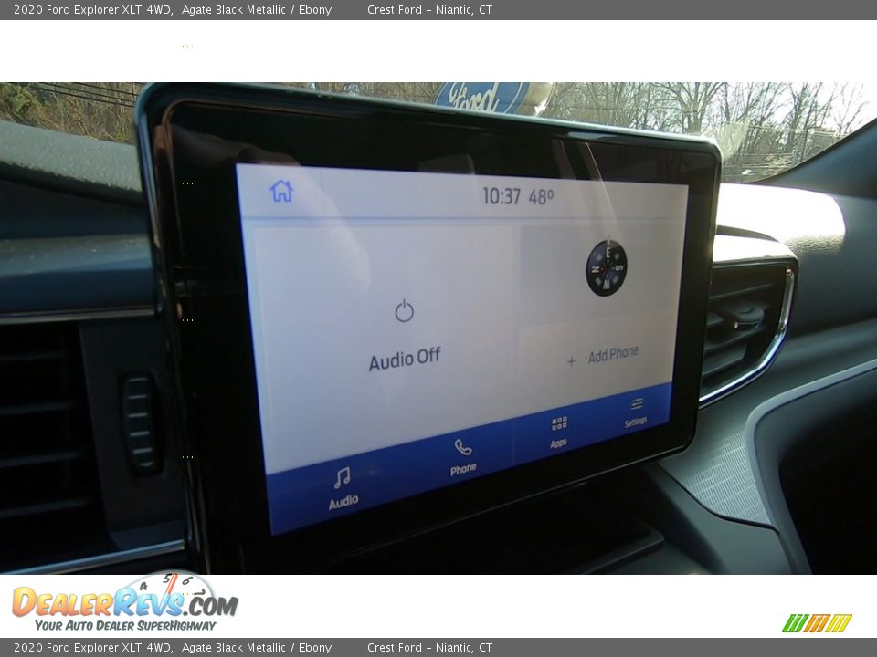 2020 Ford Explorer XLT 4WD Agate Black Metallic / Ebony Photo #13