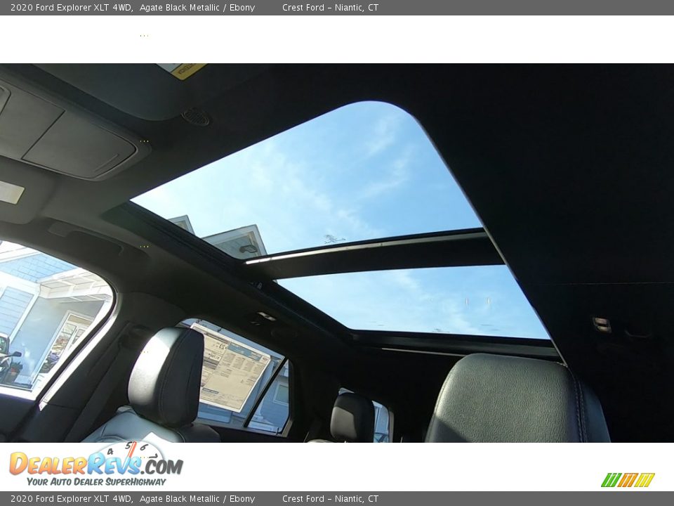 2020 Ford Explorer XLT 4WD Agate Black Metallic / Ebony Photo #16