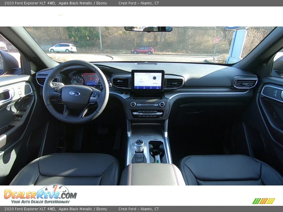 2020 Ford Explorer XLT 4WD Agate Black Metallic / Ebony Photo #18