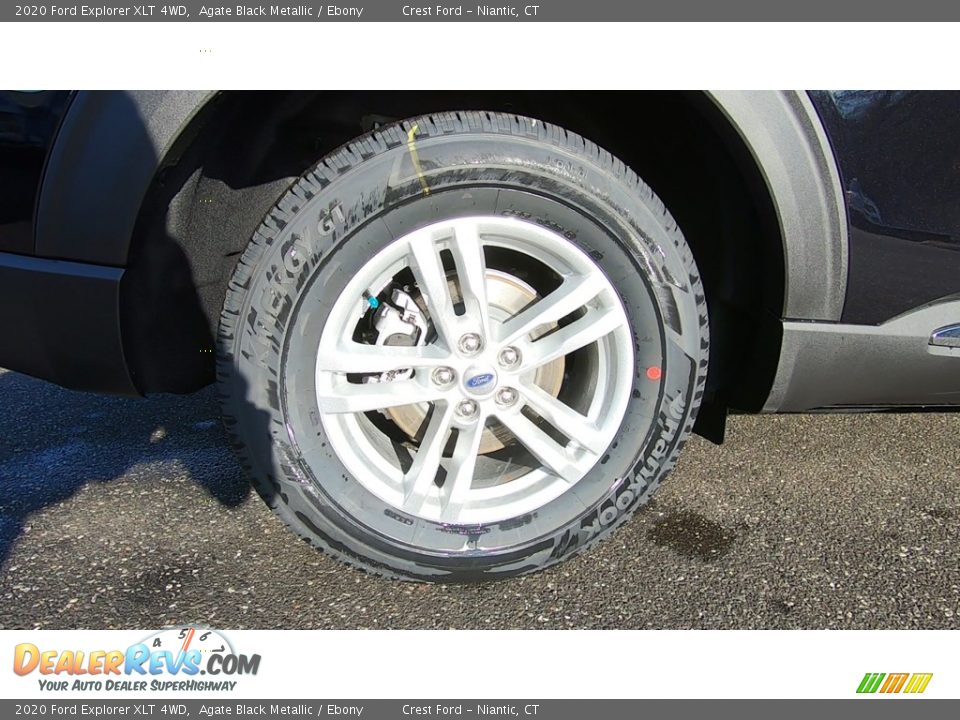 2020 Ford Explorer XLT 4WD Agate Black Metallic / Ebony Photo #21