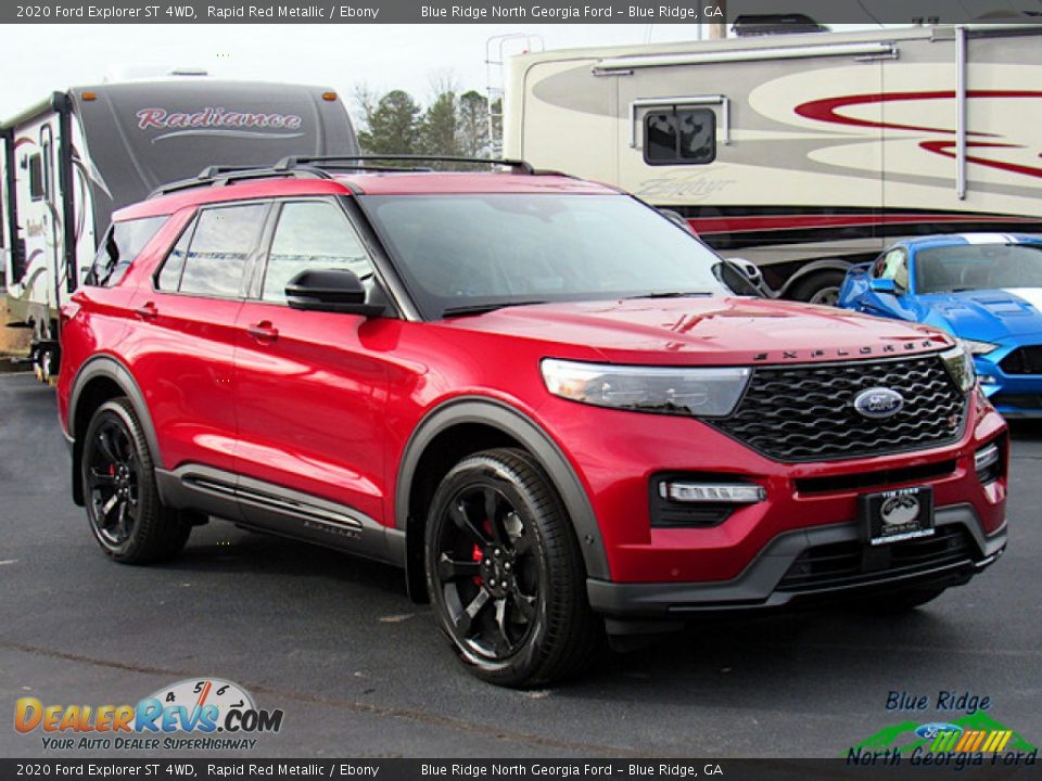 2020 Ford Explorer ST 4WD Rapid Red Metallic / Ebony Photo #7