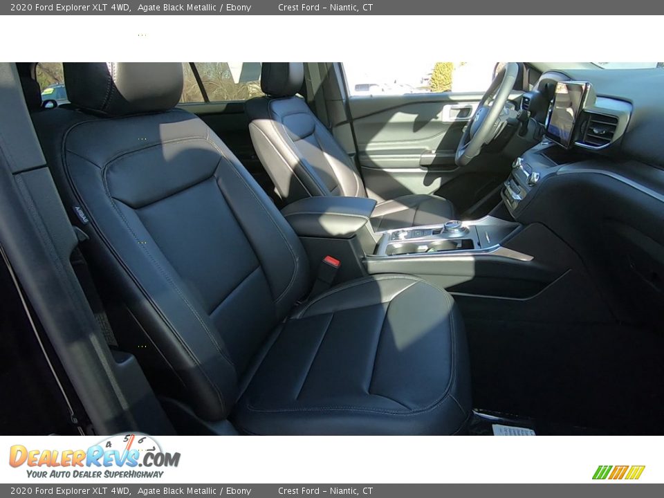 2020 Ford Explorer XLT 4WD Agate Black Metallic / Ebony Photo #24
