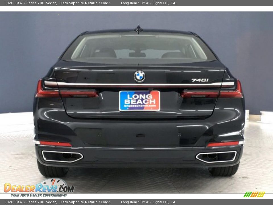 2020 BMW 7 Series 740i Sedan Black Sapphire Metallic / Black Photo #3