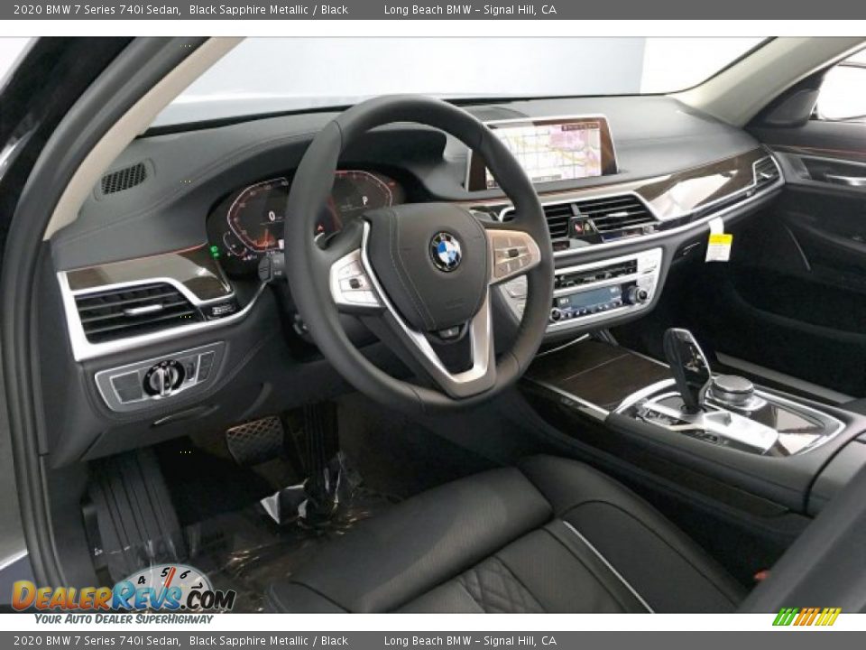 Black Interior - 2020 BMW 7 Series 740i Sedan Photo #4