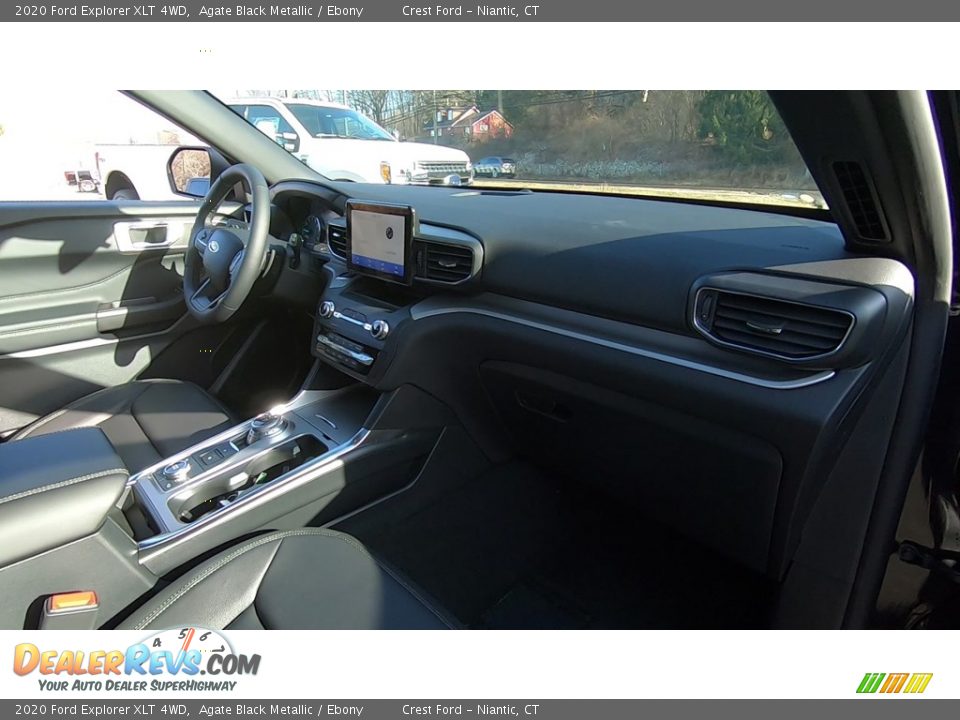 2020 Ford Explorer XLT 4WD Agate Black Metallic / Ebony Photo #25
