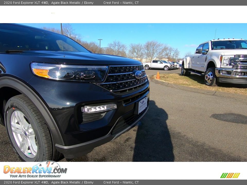 2020 Ford Explorer XLT 4WD Agate Black Metallic / Ebony Photo #27