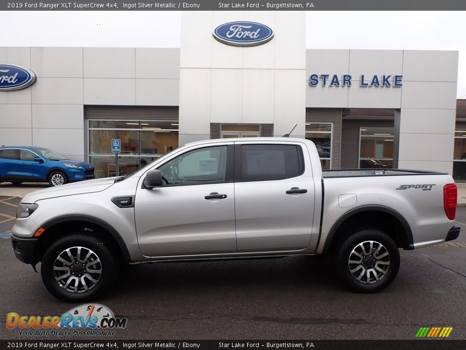 2019 Ford Ranger XLT SuperCrew 4x4 Ingot Silver Metallic / Ebony Photo #1