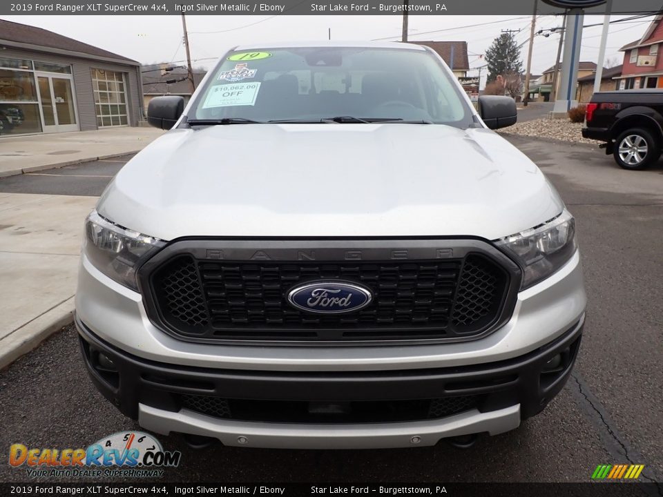 2019 Ford Ranger XLT SuperCrew 4x4 Ingot Silver Metallic / Ebony Photo #2