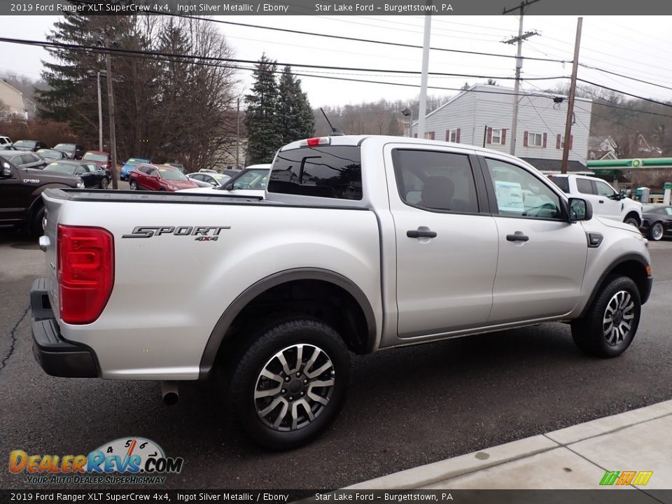 2019 Ford Ranger XLT SuperCrew 4x4 Ingot Silver Metallic / Ebony Photo #5