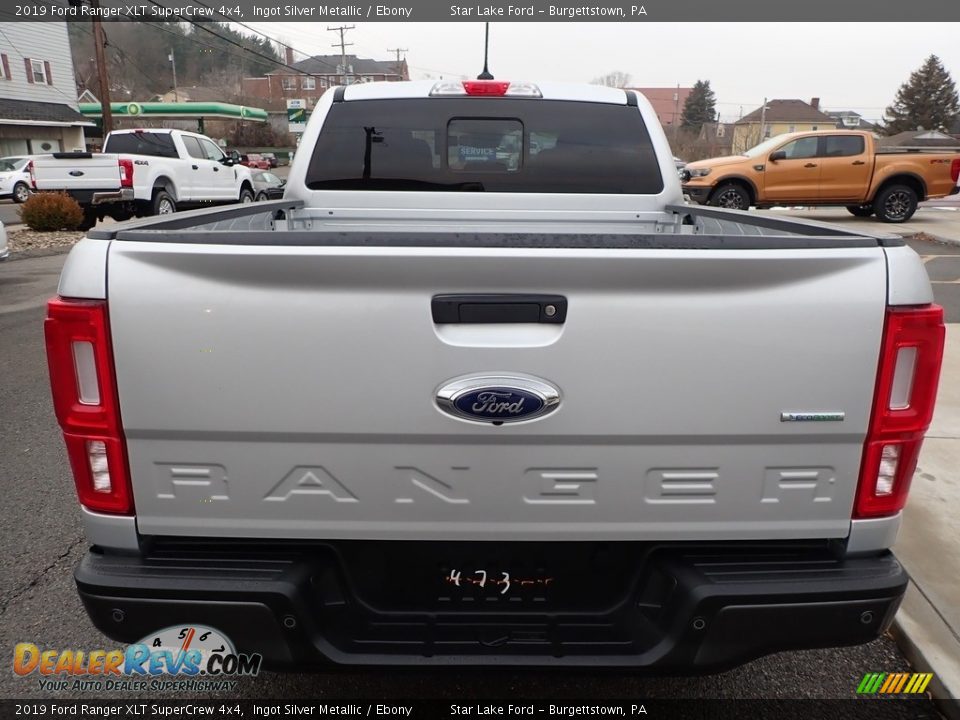 2019 Ford Ranger XLT SuperCrew 4x4 Ingot Silver Metallic / Ebony Photo #6