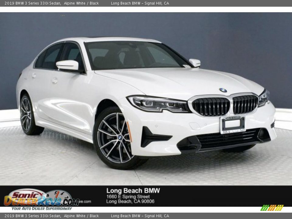 2019 BMW 3 Series 330i Sedan Alpine White / Black Photo #1
