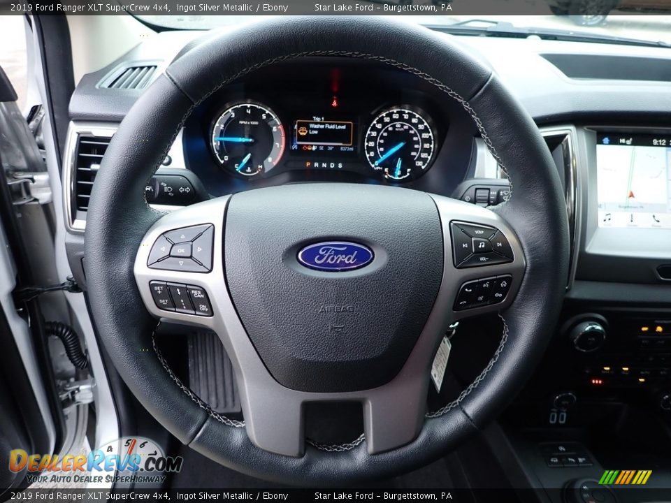 2019 Ford Ranger XLT SuperCrew 4x4 Steering Wheel Photo #14