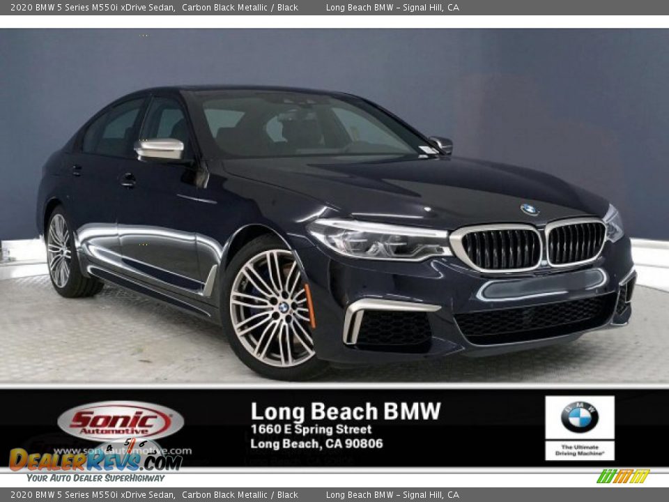 2020 BMW 5 Series M550i xDrive Sedan Carbon Black Metallic / Black Photo #1