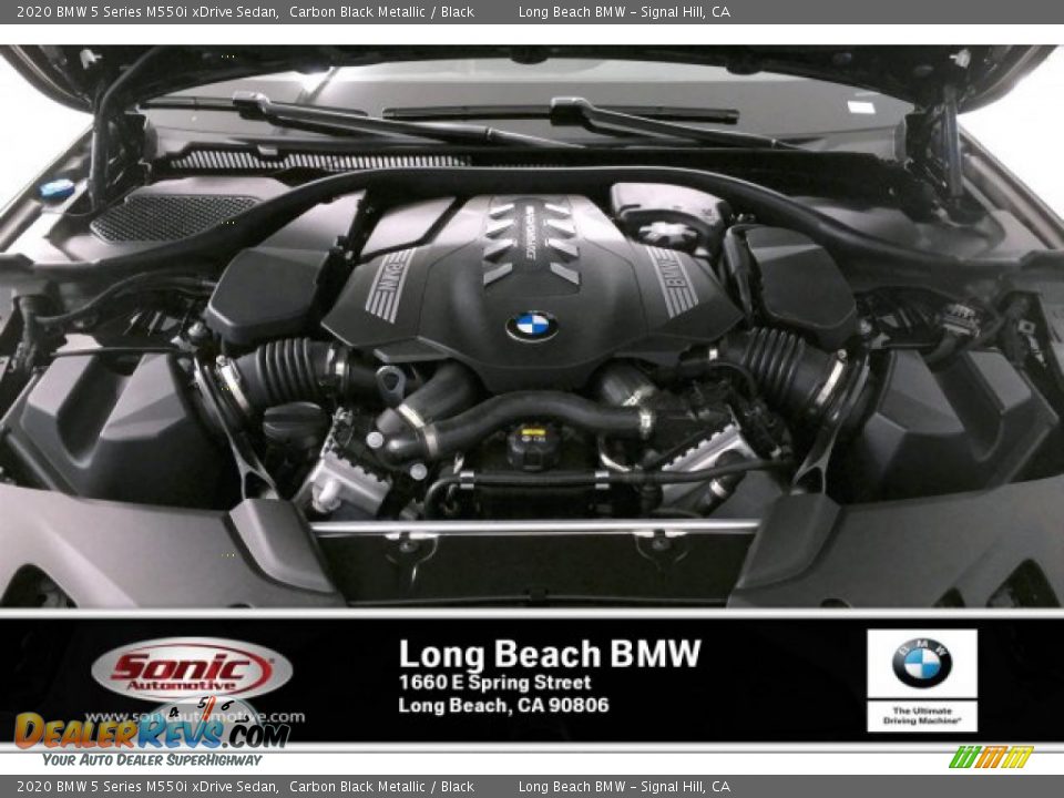 2020 BMW 5 Series M550i xDrive Sedan Carbon Black Metallic / Black Photo #8