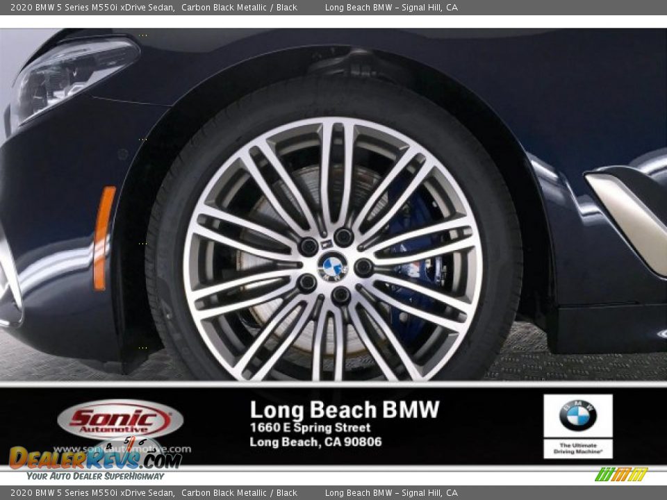 2020 BMW 5 Series M550i xDrive Sedan Carbon Black Metallic / Black Photo #9
