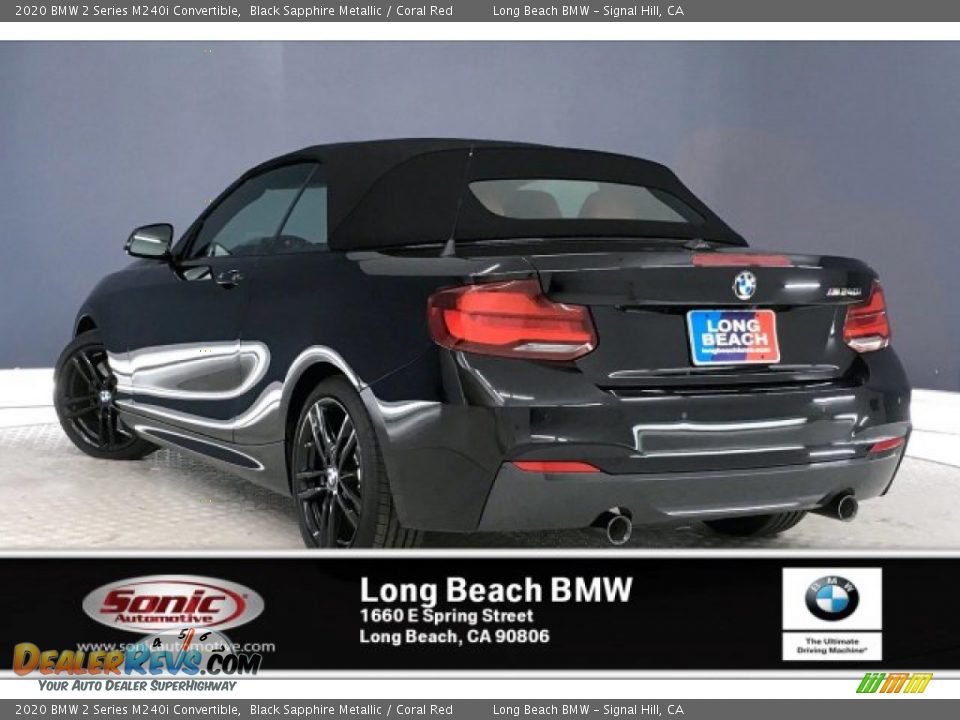 2020 BMW 2 Series M240i Convertible Black Sapphire Metallic / Coral Red Photo #2