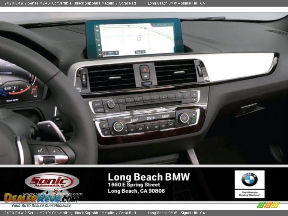 2020 BMW 2 Series M240i Convertible Black Sapphire Metallic / Coral Red Photo #5